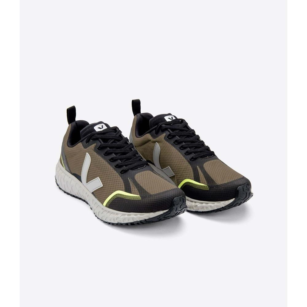 Veja CONDOR MESH Men's Running Shoes Olive | NZ 122XYU